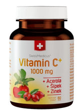 Vitamina C 1000 MG Acerola-Zinc-Rosa SWISSMEDICUS